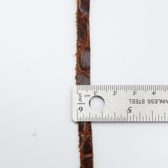 Brown Leather Choker Adjustable Genuine leather Chokers  (#18) - Picture 3 of 10